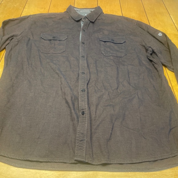 Kuhl Descendr Flannel Shirt Size XXL Color Black Coffee Style 7244 - Picture 1 of 16